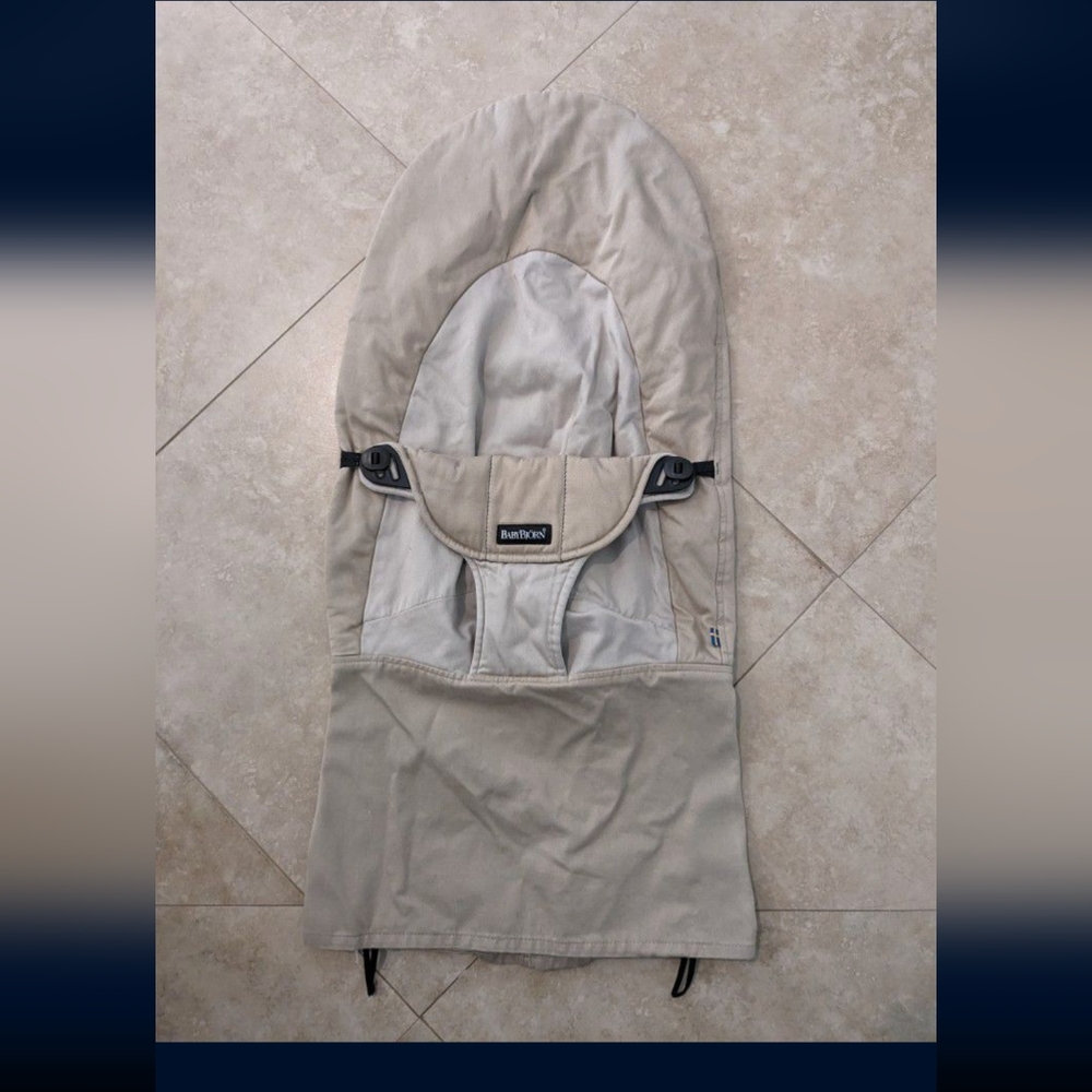 Baby Bjorn tan beige bouncer cover